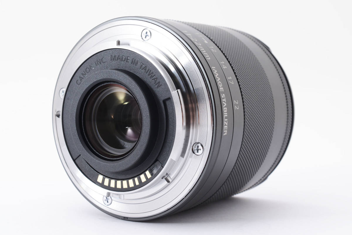 美品 Canon EF-M 11-22mm f/4.0-5.6 STM IS Ultra 広角レンズ キヤノン448の画像4