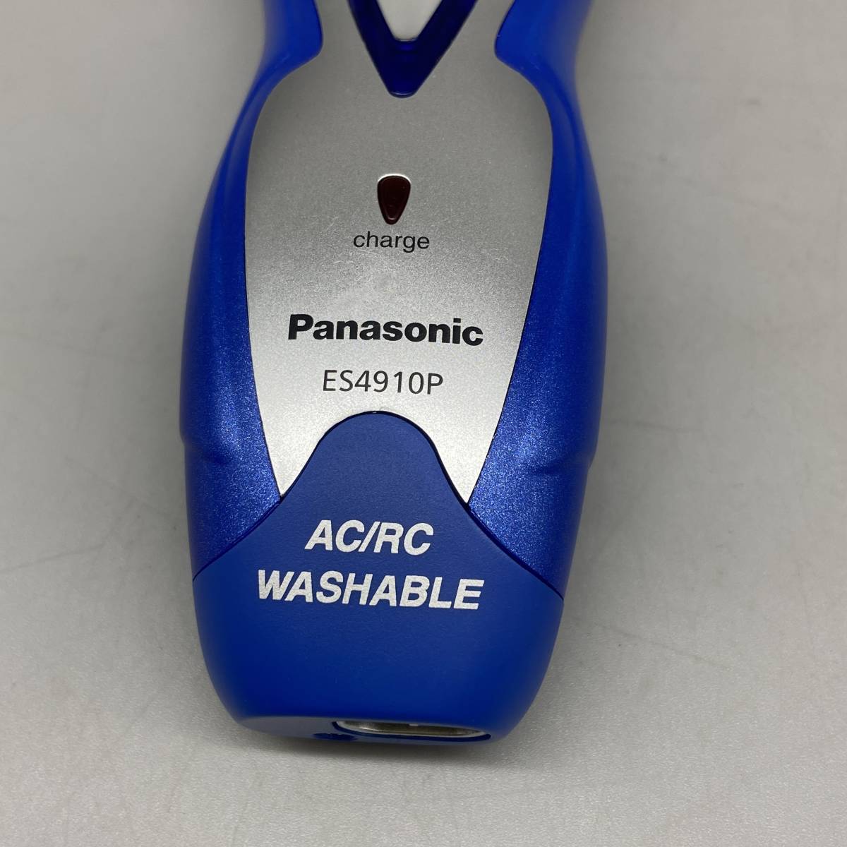 ΣPanasonic　パナソニック　ES4910P　ツインエクス メンズシェーバー 2枚刃　ブルー　充電アダプターなし　現状品ΣG52162_画像2