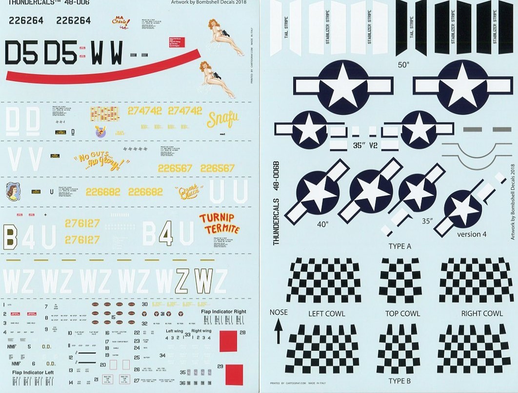 1/48 サンダーカル・デカール　欧州戦線の P-47D (1)_画像5