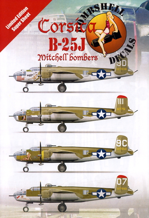 1/72 ボムシェル・デカール コルシカ島のB-25J ミッチェルの画像1