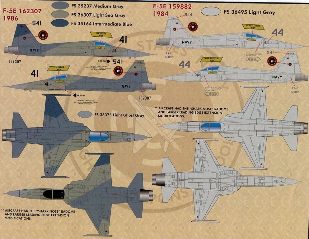 1/32 ファーボールデカール　トップガンの F-5E タイガーⅡ_画像5