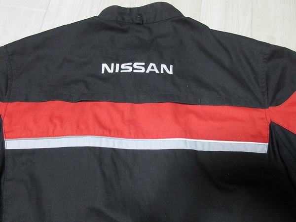 『 送料無料！』《 非売品！》 BIG サイズ ♪ 【 NISSAN・日産自動車・ニッサン 】作業服！半袖メカニックツナギ・オールインワン・2L_画像8