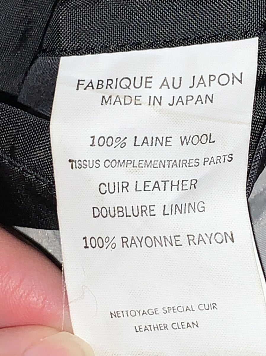  ultra rare Yohji Yamamoto jacket leather tailored black black leather yohji yamamoto pour homme 96aw 1996aw yohjiyamamoto m l xl l