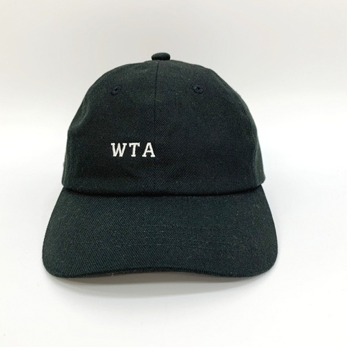 WTAPS ダブルタップス ロゴ キャップ 帽子 23SS 231HCDT-HT05 刺繍 日本製 メンズ サイズ00 ブラック 服飾雑貨 DF9387■_画像2