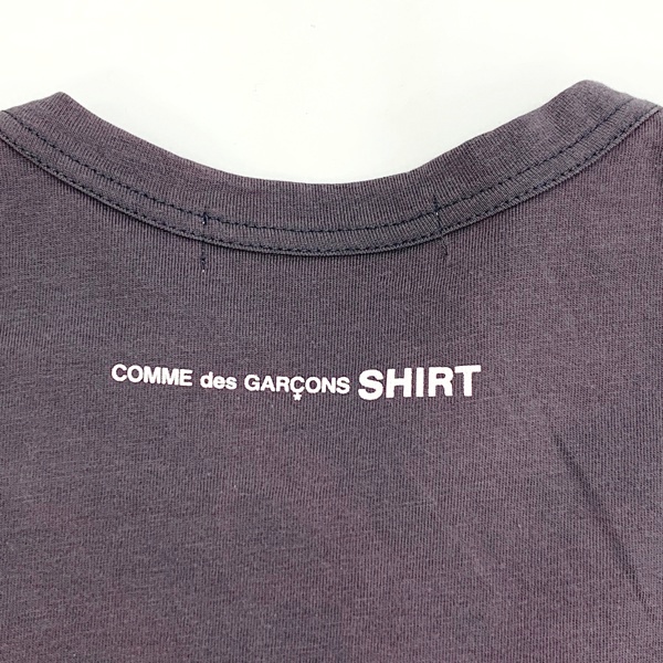 コムデギャルソンシャツ Tシャツ カットソー S25118 ロゴ プリント 半袖 シンプル ネコポス可 COMME des GARCONS SHIRT トップス DM8316■_画像4