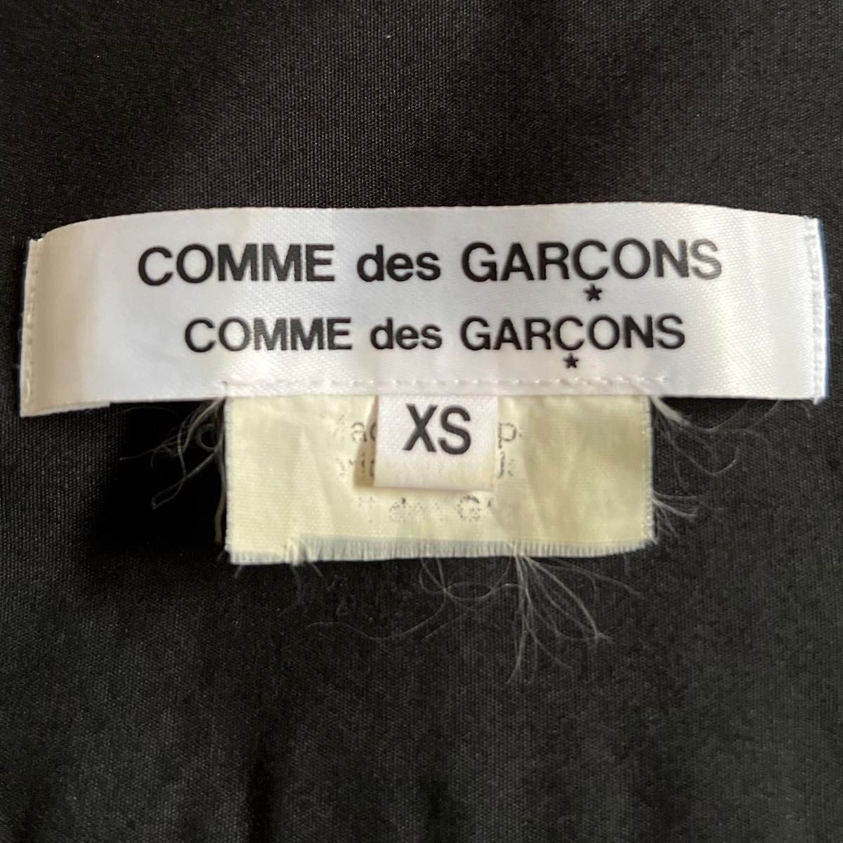 COMME des GARCONS/コムデギャルソンコムコムAD2019立体フリル長袖シャツ長袖ブラウス 黒 ブラック