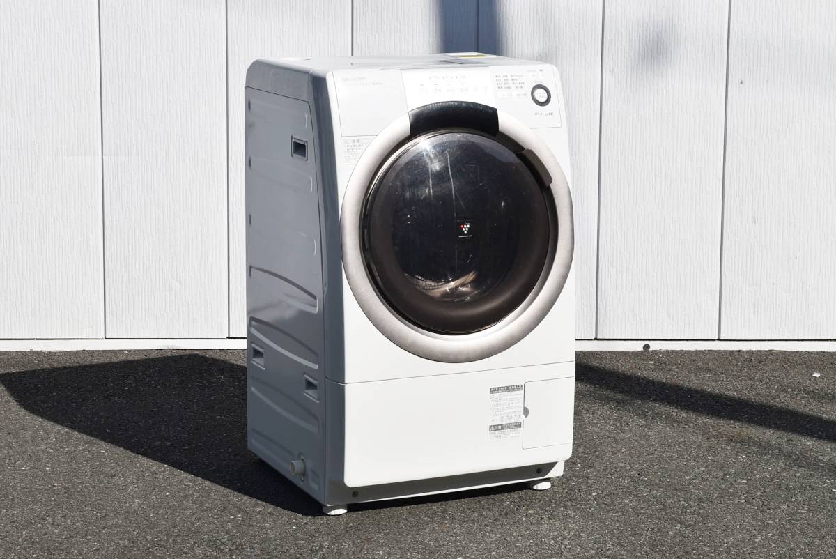 シャープ ドラム式電気洗濯乾燥機 ES-S70-WL 7.0㎏ 2016年製 ホワイト 左開き SHARP T1103-1x_画像1