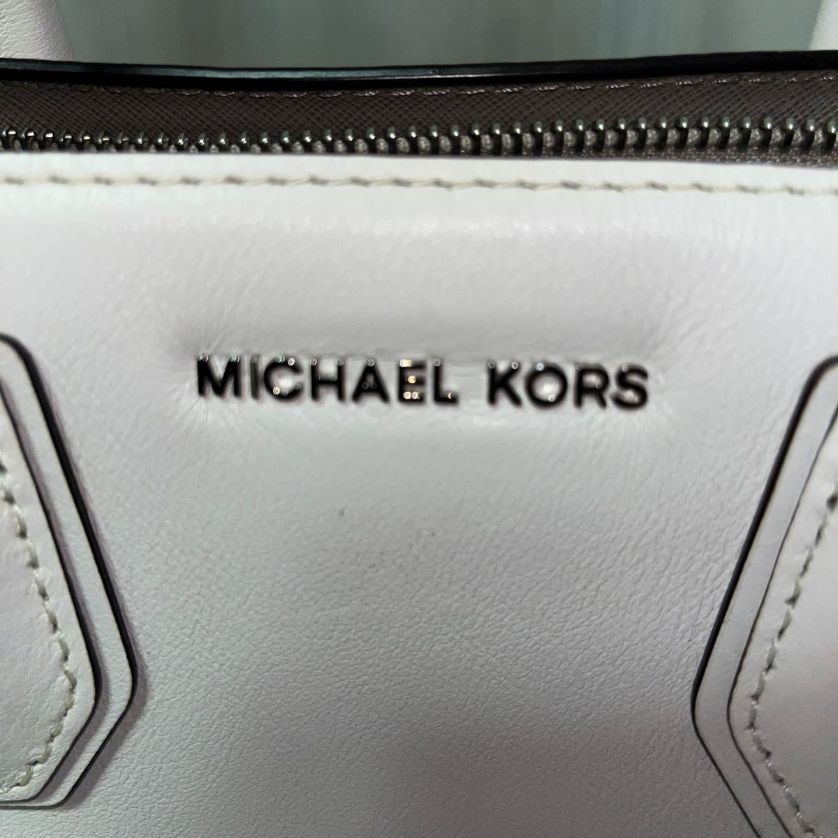 MICHAEL KORS マイケル コース ハンドバッグ ショルダーバッグ レザー 白　ほぼ使用しません。　送料込み