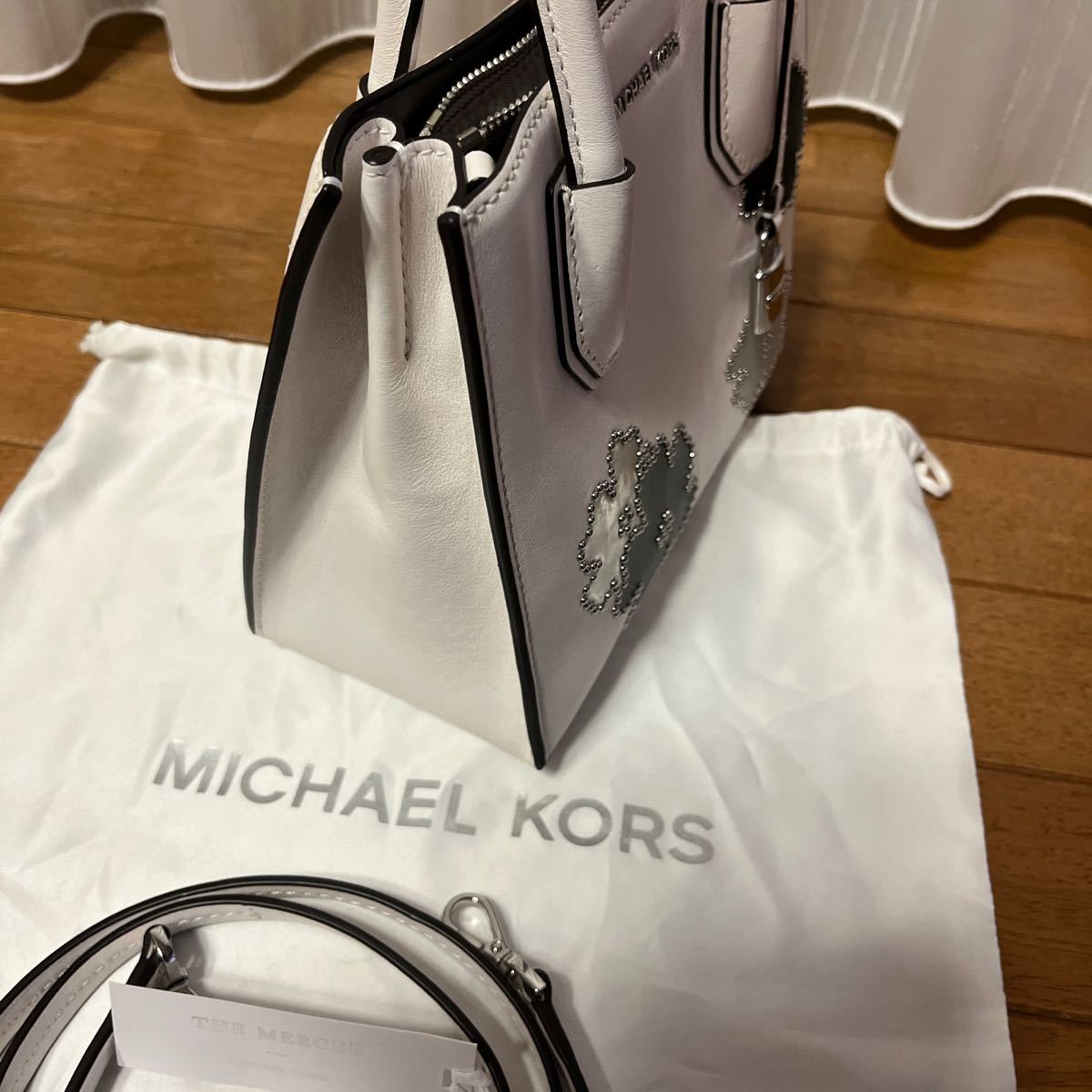 MICHAEL KORS マイケル コース ハンドバッグ ショルダーバッグ レザー 白　ほぼ使用しません。　送料込み