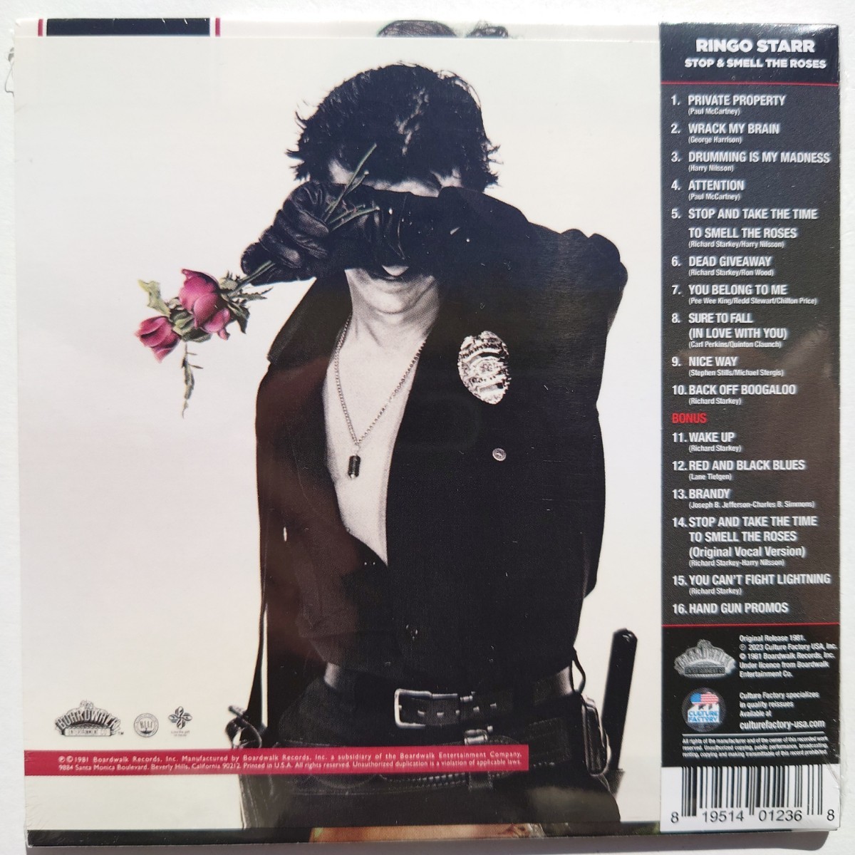 新品未開封！）STOP & SMELL THE ROSES 邦題:バラの香りを 「紙ジャケット・リマスターCD」リンゴスター_画像2