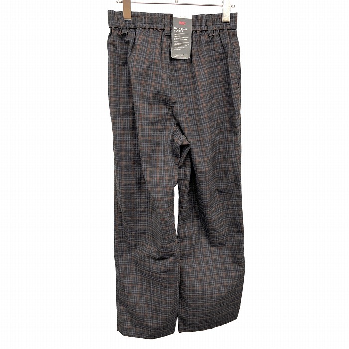 リーバイス プレミアム 【新品】 MATH CLUB SLACKS パンツ チェック ポリ×レーヨン SS XS ブラウン×ネイビー メンズ(レディース？)_画像2