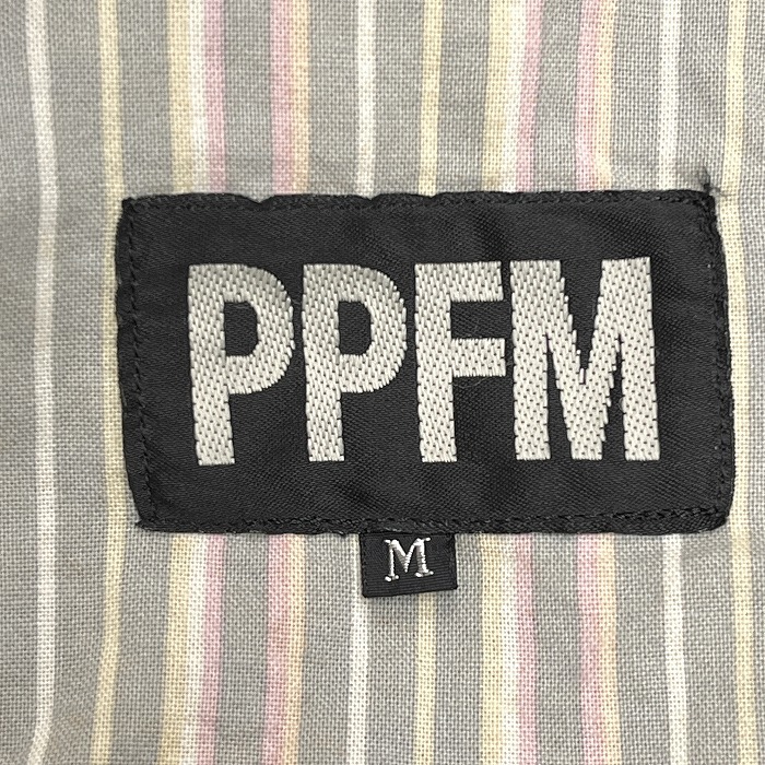 ペイトンプレイスフォーメン ピーピーエフエム PPFM 少し薄手 ジャケット 背抜き裏地 ダブル ボタン留め 無地 綿100% M ブラック 黒 メンズ_画像5