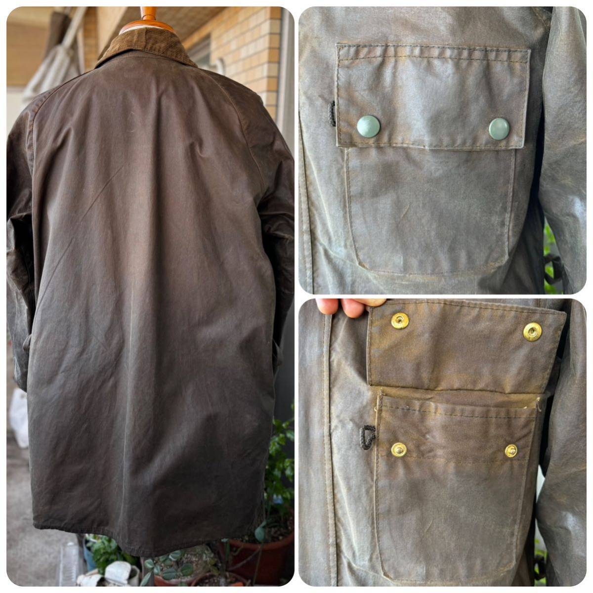 ゴールドタグ/Vintage Barbour SOLWAY ZIPPER/ヴィンテージ バブアー ソルウェイジッパー/C38/1クレスト/AEROジッパー_画像6