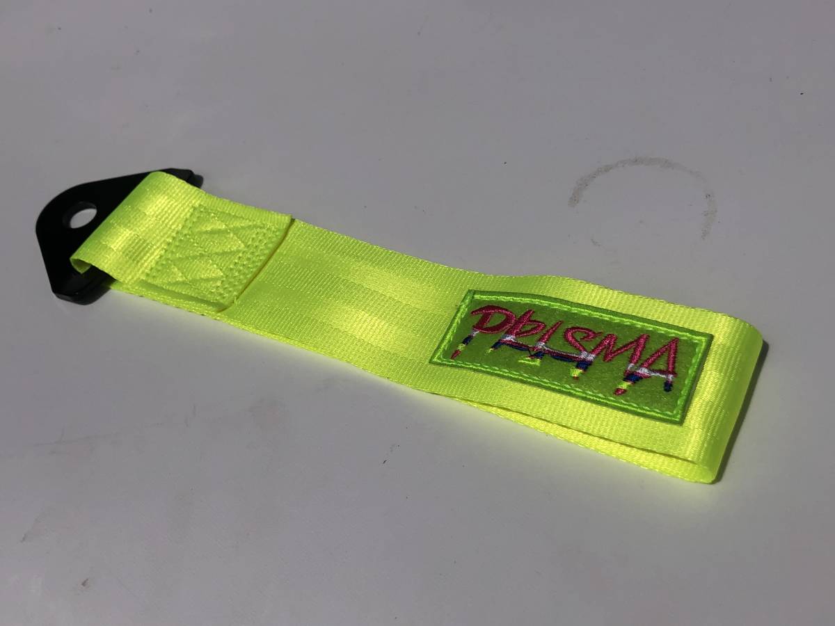 NRG PRISMA TOW STRAP ネオングリーン（黄色） 汎用トーストラップ USDM 牽引 US仕様 北米仕様 正規輸入品 即納 _画像3