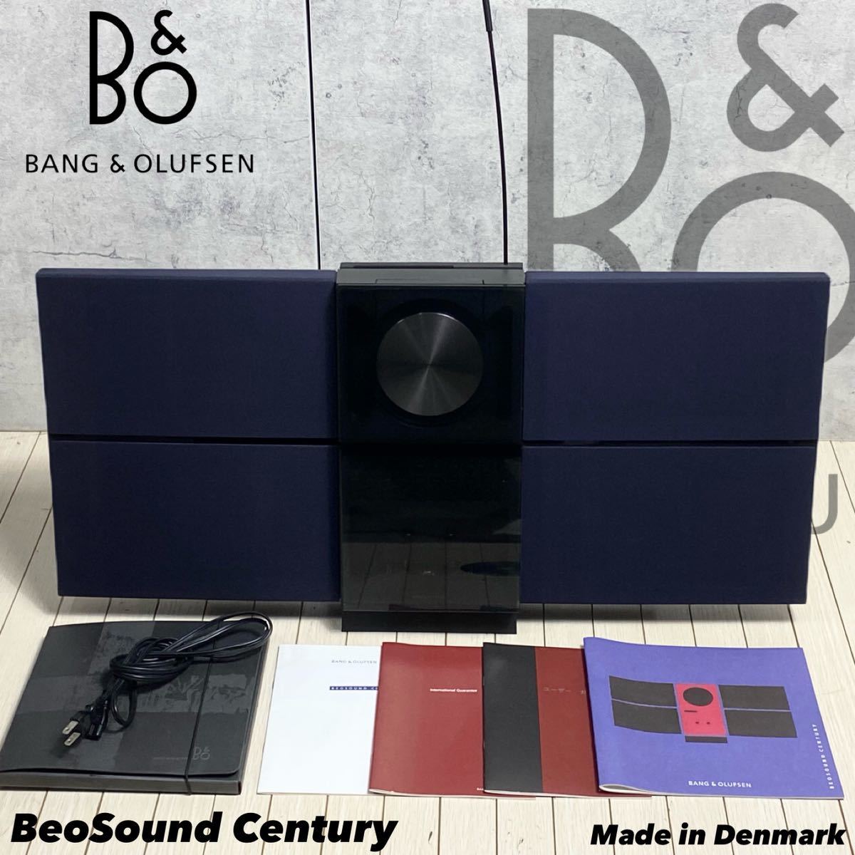 S231203-3【動作品録音もOK♪】Bang & Olufsen バング&オルフセン B&O BeoSound Sentury センチュリー CD ラジオ カセット コンポ _画像1