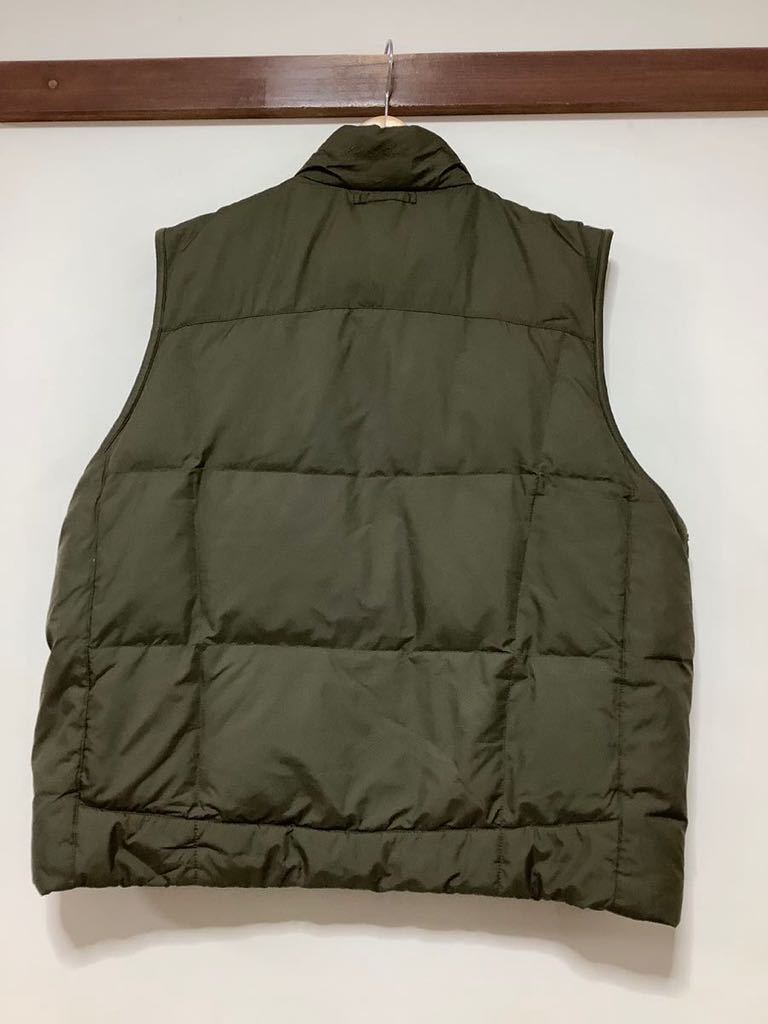 や1251 Eddie Bauer エディーバウアー ダウンベスト XL オリーブ PREMIUM GOOSE DOWN _画像2