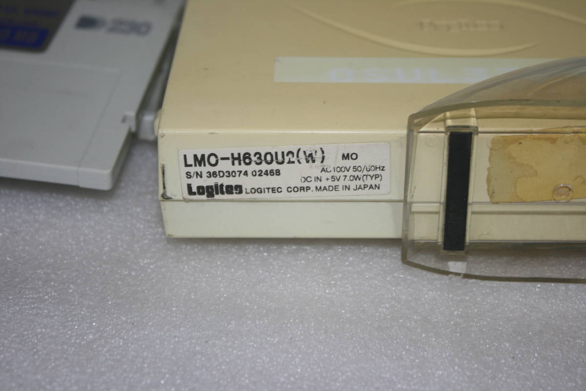 USB 640M MO Logitec LMC-H630u2(W)+おまけ 230Mメディアｘ2　_画像2