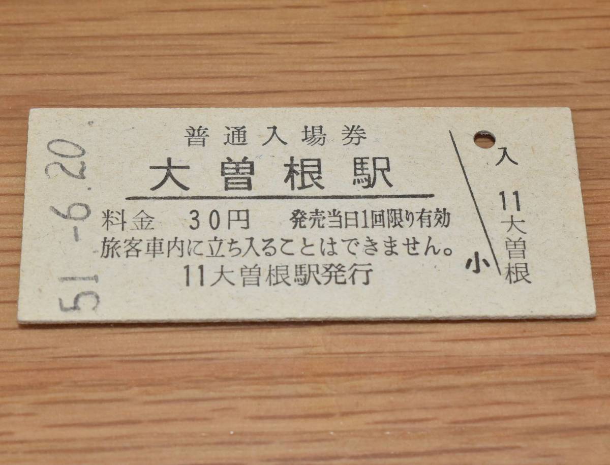 大曽根駅 中央本線（中央西線）30円券 1976年（昭和51年）_画像1