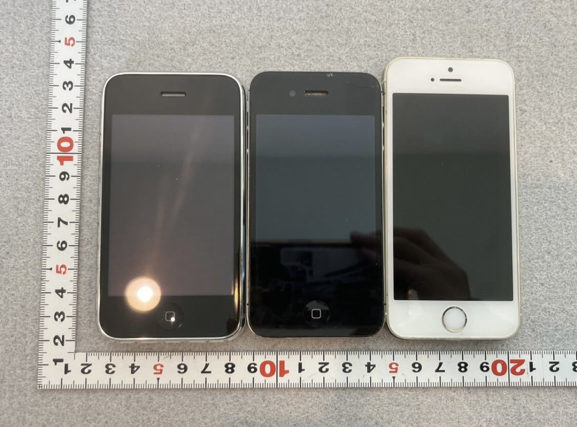 iPhone/アイフォン 3GS 4S 5S Apple 箱付き 本体3台おまとめ iPhone/アイフォン 3GS 4S 5S Apple 箱付き 本体3台おまとめ