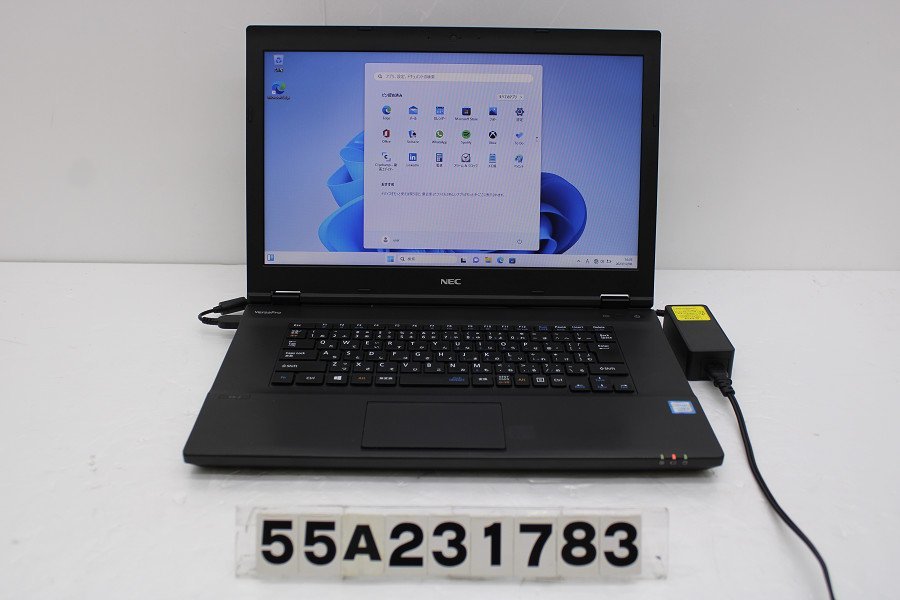NEC PC-VKT16XZG2 Core i5 8250U 1.6GHz/8GB/256GB(SSD)/DVD/15.6W/FWXGA(1366x768)/RS232C/Win11 【55A231783】