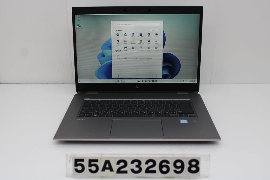 【ジャンク品】hp ZBook Studio G5 Core i7 8750H 2.2GHz/32GB/512GB(SSD)/Win11/Quadro P1000 液晶表示不良 AC欠品 【55A232698】_画像1