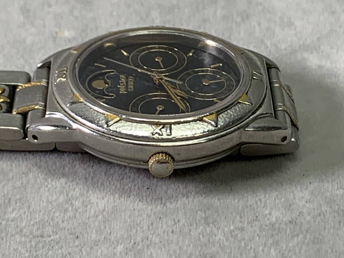 10＃B29/2510　セイコー プレサージュ 7F39-6070 クォーツ ムーンフェイズ 腕時計 SEIKO Presage　現状/未確認　定形外220/60サイズ_画像9