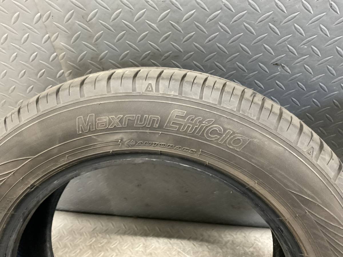 K68★　タイヤ4本セット　175/65R15　オートバックス Maxrun Efficla　22年17週×3/18週×1　残り溝5㎜(７分山以上)　★_画像2