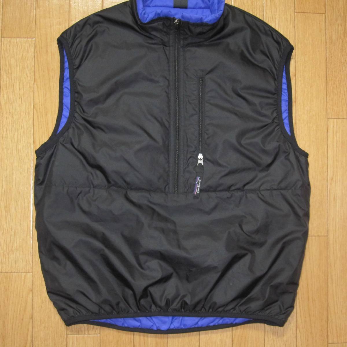 ☆90s パタゴニア パフボール ベスト(S)黒 紫 /patagonia ☆90s パタゴニア パフボール ベスト(S)黒 紫 /patagonia