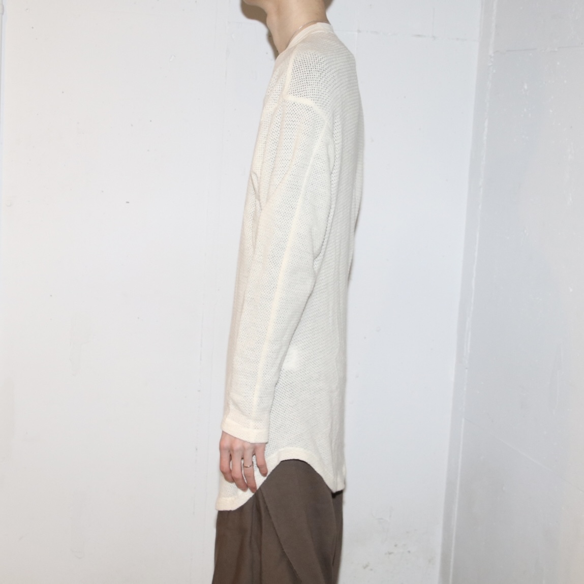 21SS新品 定価31900円 JULIUS ユリウス アシンメトリー ウール ニット セーター size2 M incarnation 727KNM3 rick owens yohji yamamoto_画像2