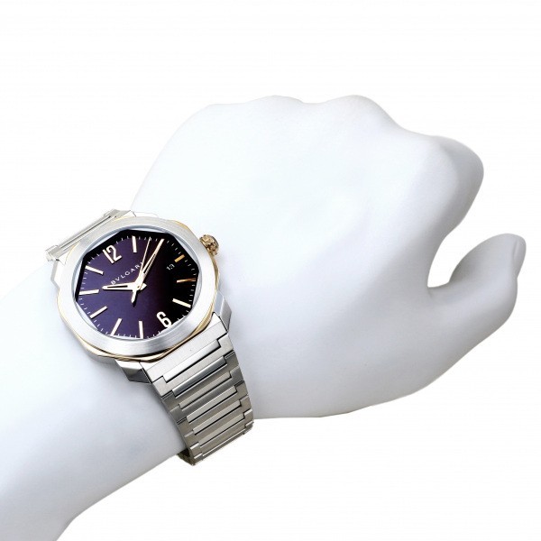 ブルガリ BVLGARI オクト ローマ 103210 OC41PC11SSD ブラウン文字盤 新品 腕時計 メンズ_画像5