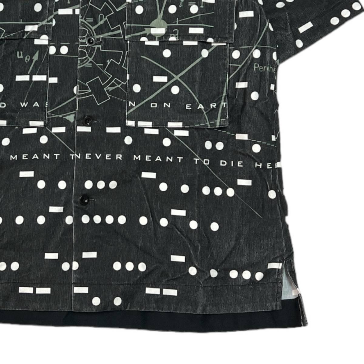 sacai サカイ　23SS x WB InterstellarGraphic Print Shirt ブラック サイズ:2_画像5