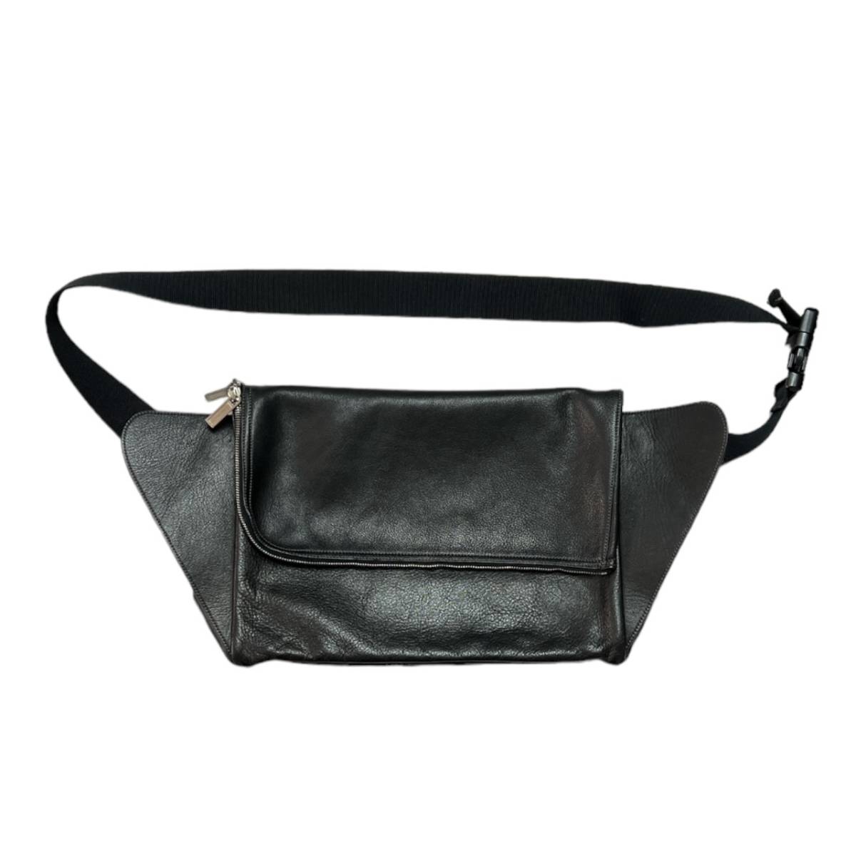 Rick Owens リックオウエンス　Leather Shoulder Bag ブラック サイズ:F