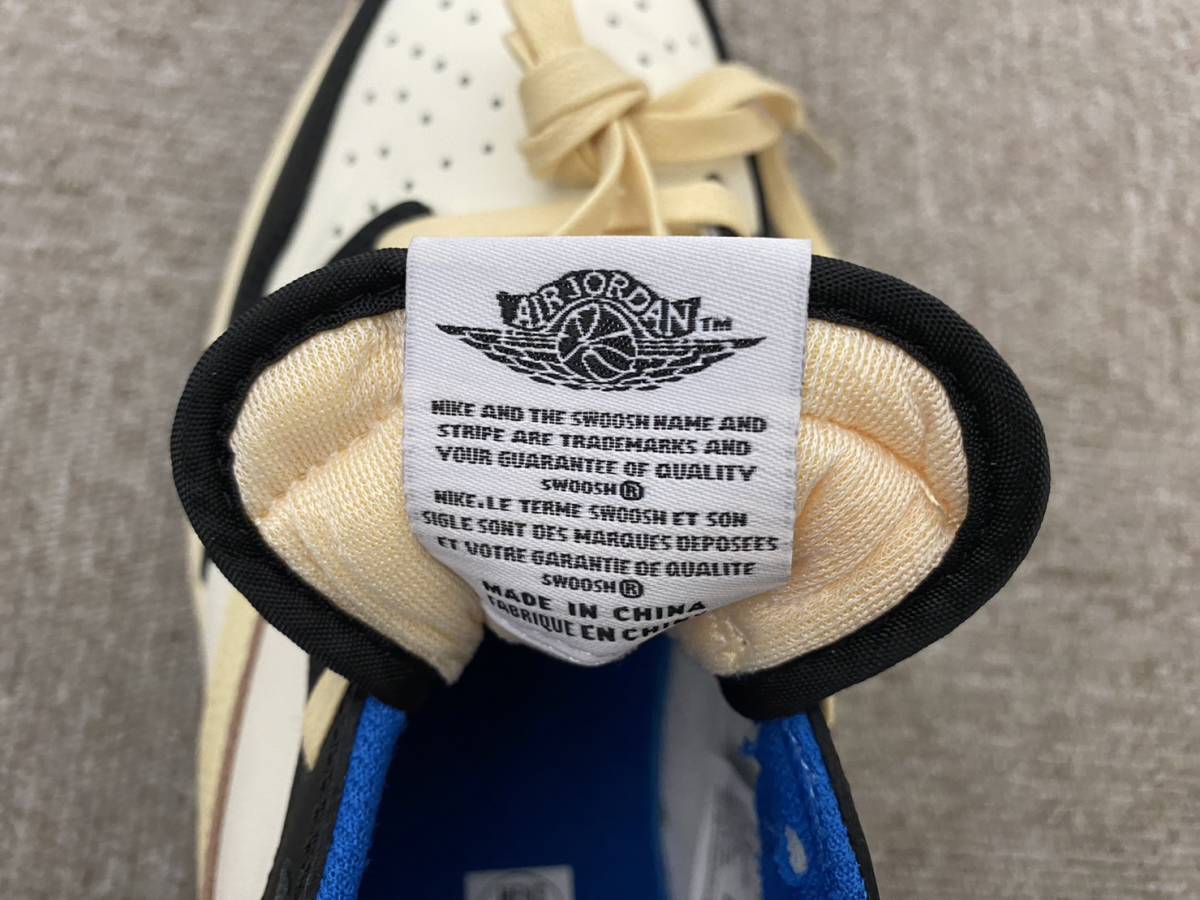 【MC2636TF】1円～ NIKE TRAVIS SCOTT × FRAGMENT × AIR JORDAN 1 LOW DM7866-140 トラヴィス NIKE ナイキ ジョーダン 26.5cm 中古品_画像4