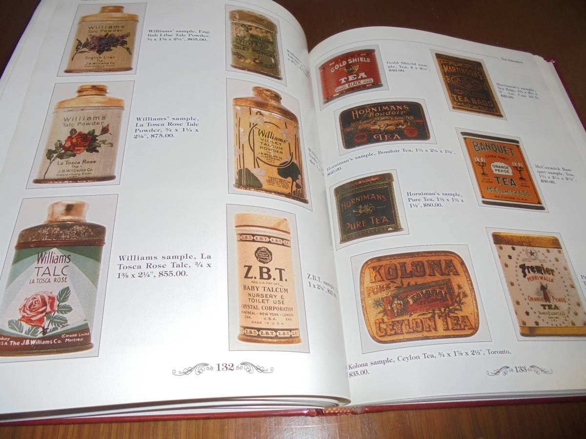 洋書アンティーク缶のラベルデザイン 広告 Encyclopedia of Advertising Tins 1,400 枚以上フルカラー サイズ、メーカー 化粧品、医療の画像5