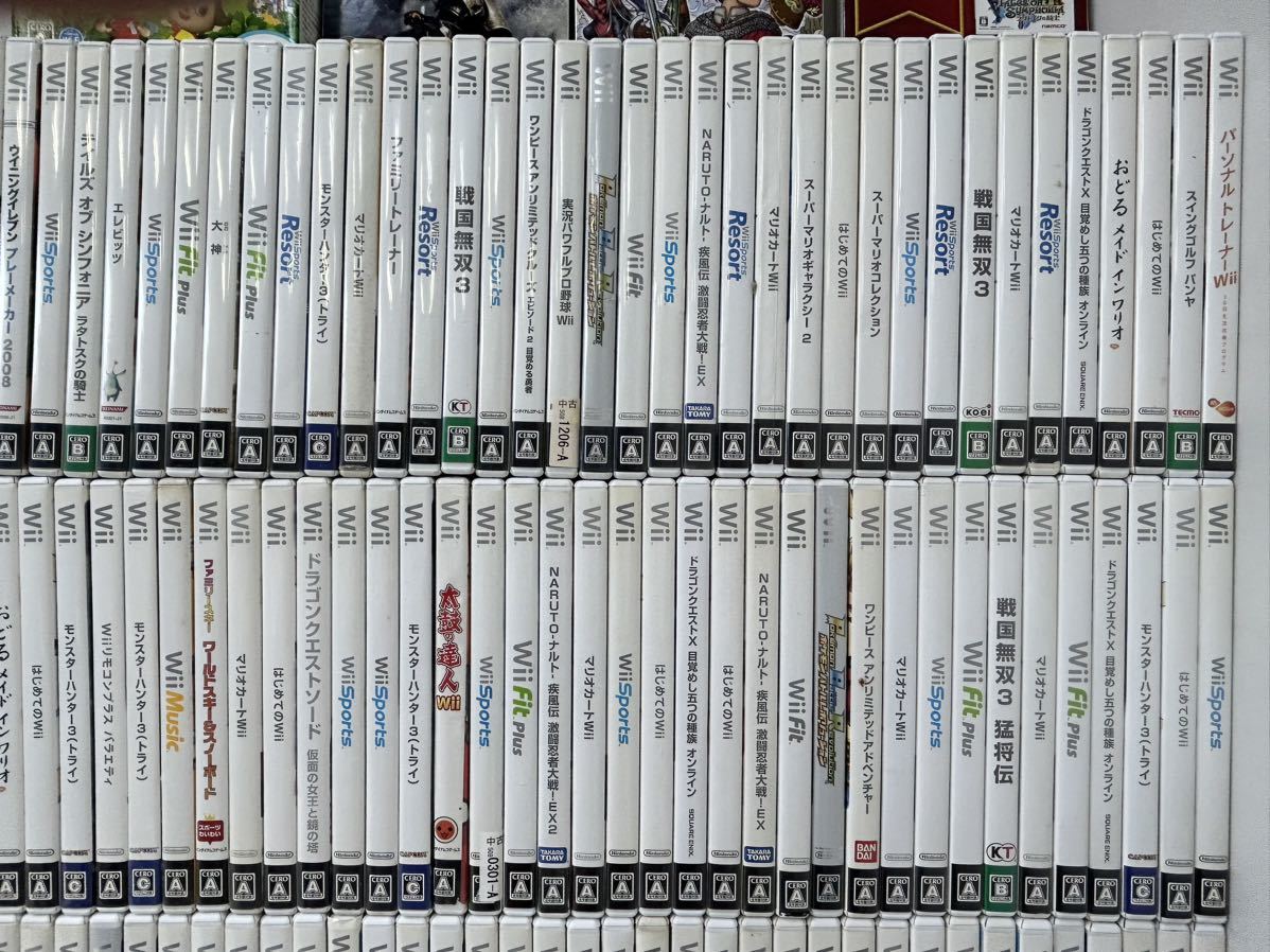 N ジャンク！1円〜 Wii ゲームソフト 計196本 約30kg Nintendo ニンテンドーまとめ 大量 未確認/太鼓の達人/マリオ/ドラクエ/ナルト/他_画像4