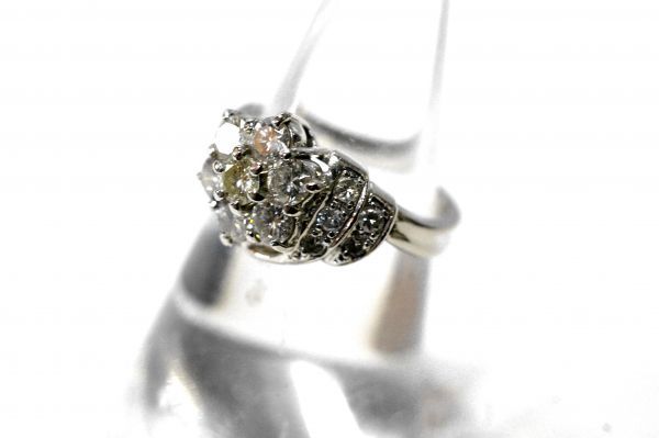 ○新品同様 プラチナ Pt850 ダイヤ1.14ct 指輪 リング 6.4g RDD3_画像2