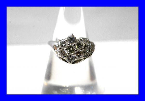 ○新品同様 プラチナ Pt850 ダイヤ1.14ct 指輪 リング 6.4g RDD3_画像1