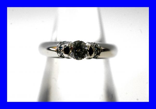 ○新品同様 プラチナ Pt900 ダイヤ 0.22ct 指輪 リング 5.1g R0020