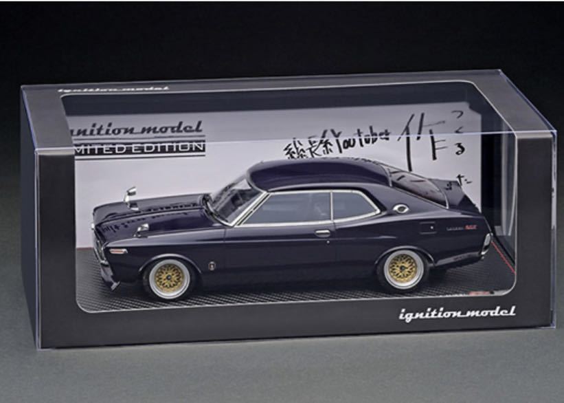 IG3009 1/18 Nissan Laurel 2000SGX (C130) Purple With Mr.Sata Late Ver. 佐田正樹 作田 ティーケーカンパニー IG-model ローレル 日産_画像2