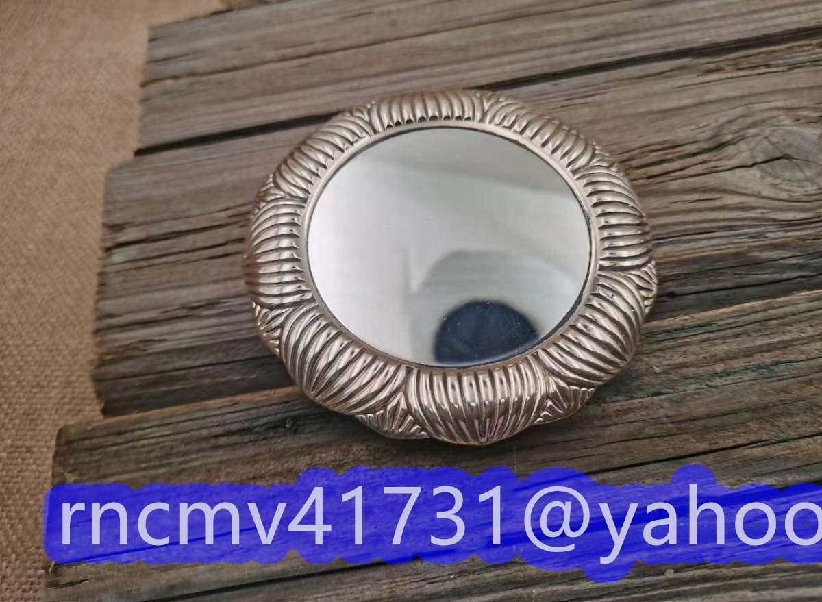 密教法具 寺院用仏具 ☆灌頂用 宝鏡 真鍮製 10x10cm 仏壇・仏具 密教法具 寺院用仏具 ☆灌頂用 宝鏡 真鍮製 10x10cm 仏壇・仏具
