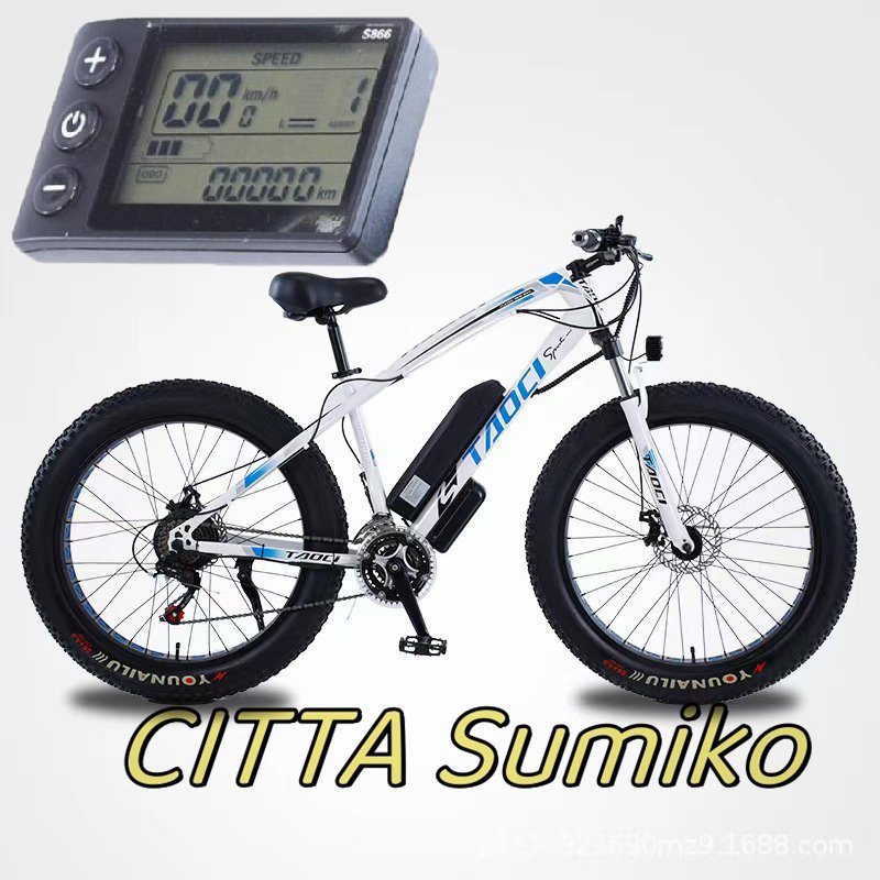 実用品 新品! 26x4.0インチ レトロな電動自転車 48v 750w 13Ah 30-40km リチウム電池 モトクロス