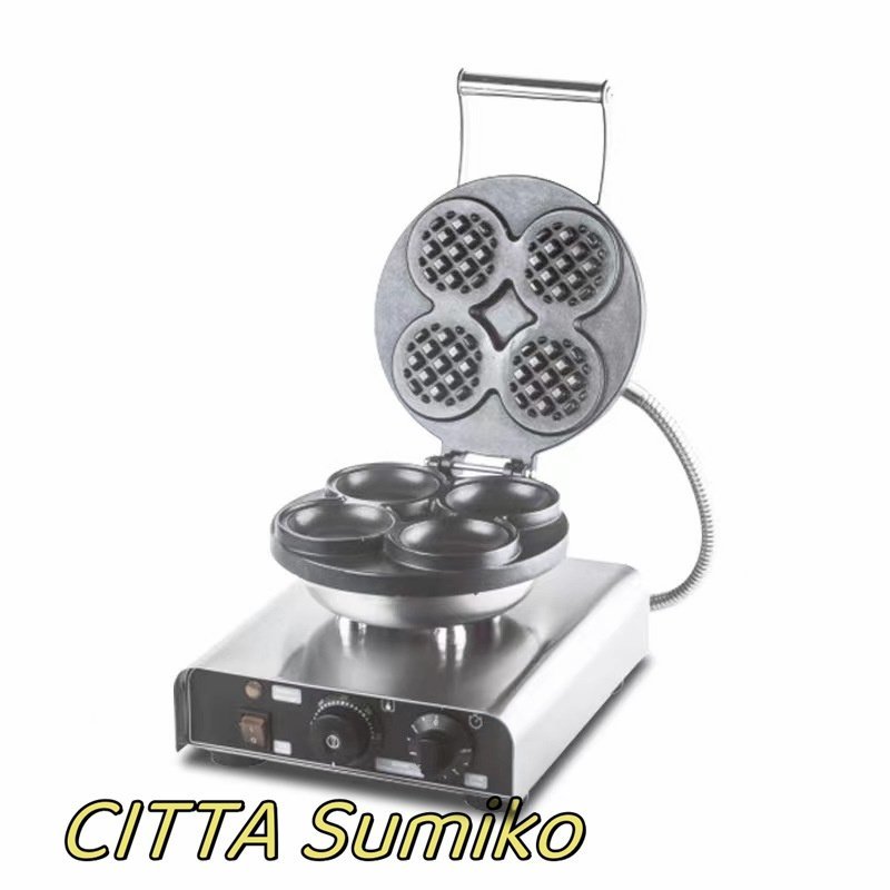 新入荷☆ 電気ワッフルメーカーマシンステンレススチール 新入荷☆ 電気ワッフルメーカーマシンステンレススチール