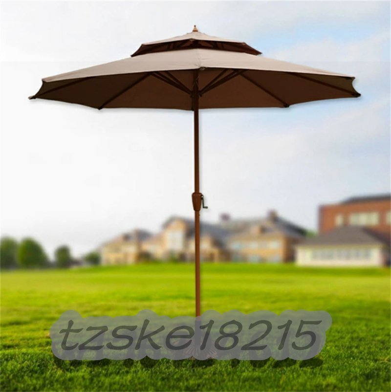  special selection *2.7M Large garden parasol portable beach parasol, stabilized . manner lawn grass raw deck reverse side garden pool for crank steering wheel .8 rib attaching 