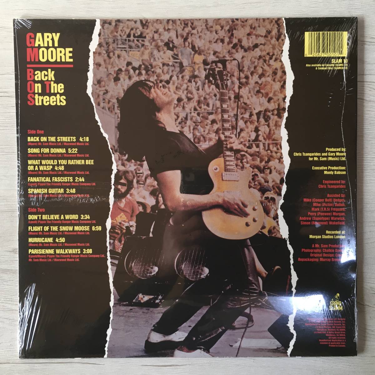 GARY MOORE BACK ON THE STREETS US盤 リイシュー 新品未開封_画像2