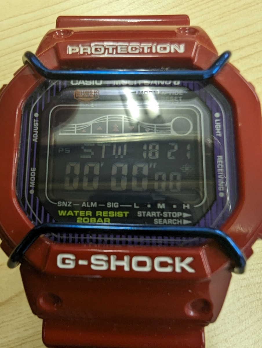 CASIO G-SHOCK カシオ Gショック G-LIDE TOUGH SOLAR SHOCK RESIST レッド 3222 GWX-5600C 稼働品 メンズ Men's 付属品なし 302A191_画像8