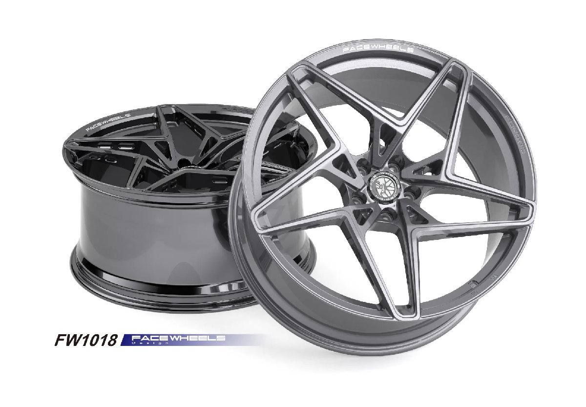 【鍛造】FACE WHEELS　FW1018　FORGED 1PCホイール18インチ（フェイスホイール）_画像1