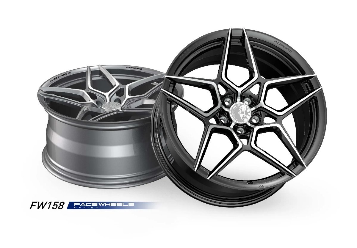 【鍛造】FACE WHEELS　FW158　FORGED 1PCホイール18インチ（フェイスホイール）_画像1