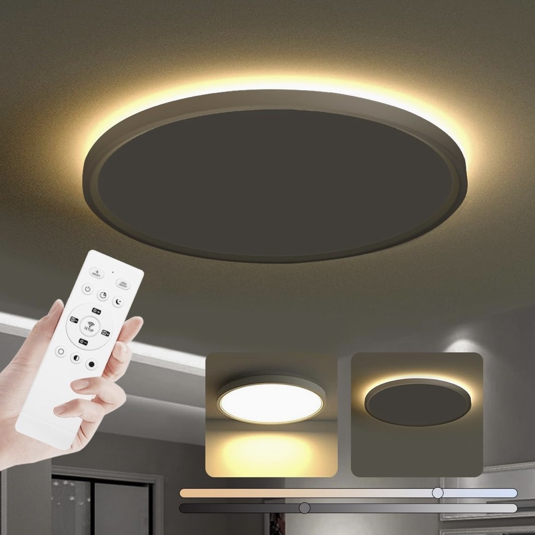LEDシーリングライト6畳 28W 照明器具 常夜灯モード 天井 ledライト リモコン付 昼白色-昼光色-電球色 ledライト2400Lm-2800Lm PSE認証_画像1