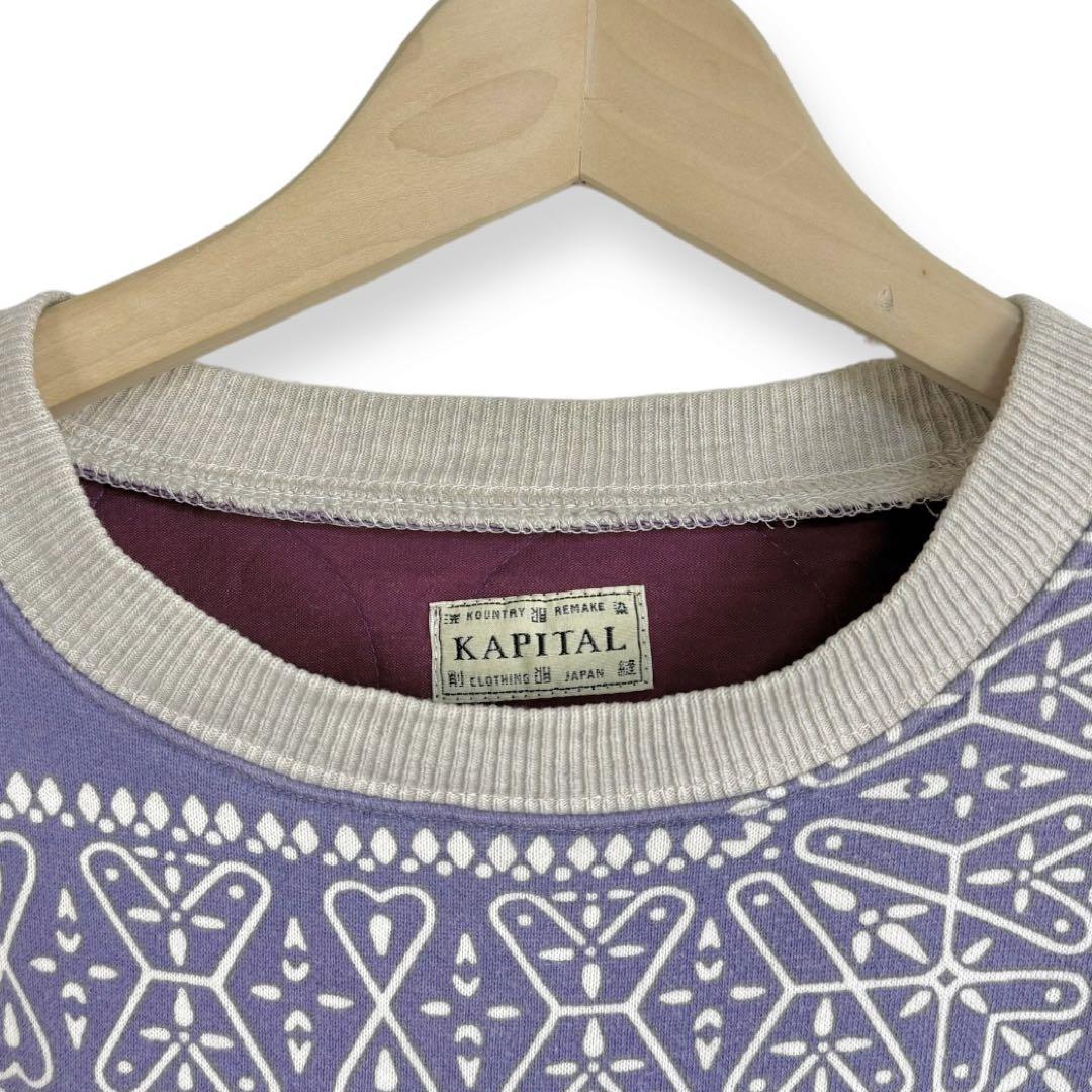 KAPITAL キャピタル 日本製 サイズ3 裏毛 バンダナ柄 ビバーク KAPITAL キャピタル 日本製 サイズ3 裏毛 バンダナ柄 ビバーク