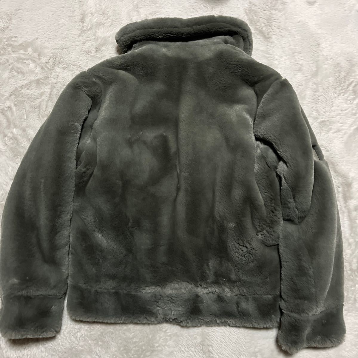 美品　21aw WTAPS GRIZZLY JACKET POLY. FUR GRAY ジャケット　ファー　1 WTVUA DESIGN BLANK s_画像2